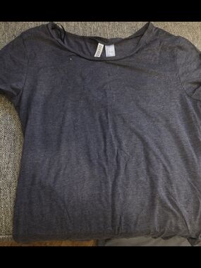 Divided Short Sleeve Tee - Charcoal Gray